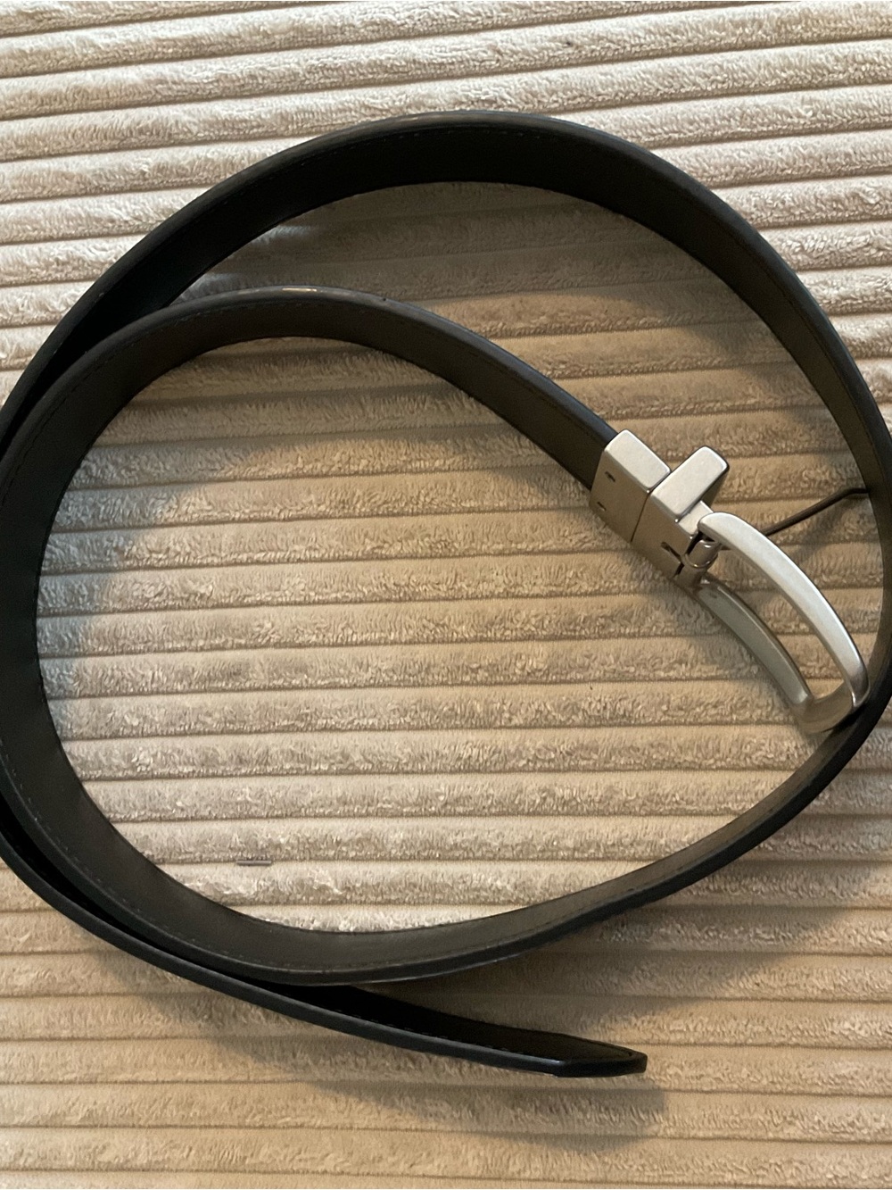 GAP Black and brown reversible Leather Belt with Silver Buckle